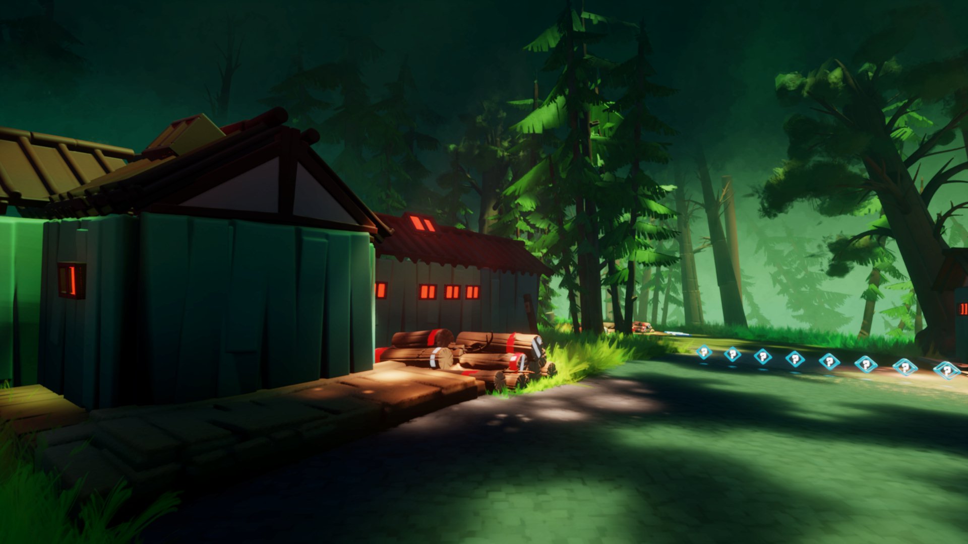 Another screenshot of the Dreams track 'Moonlit Hills'